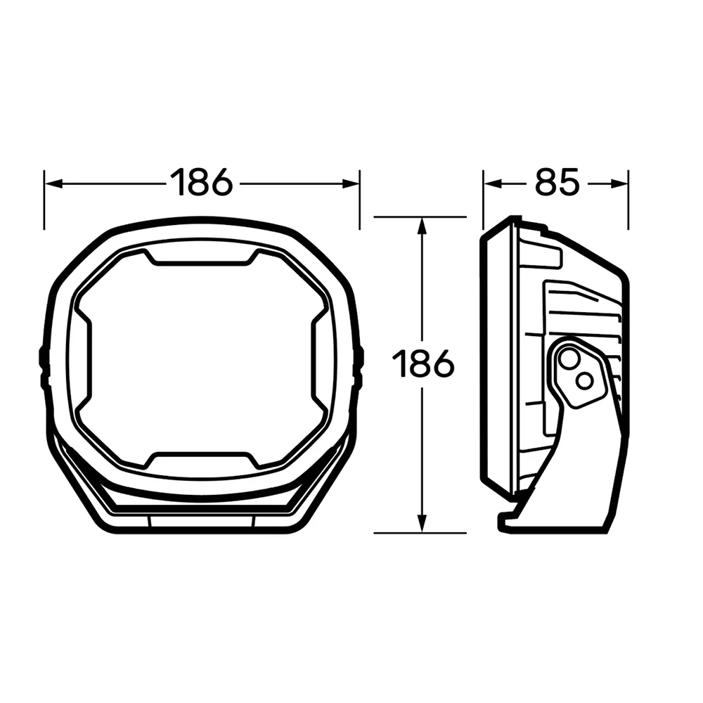 Narva 72175 Pair of 12/24V 7" EX2 Blackout Driving Lights - Image 8