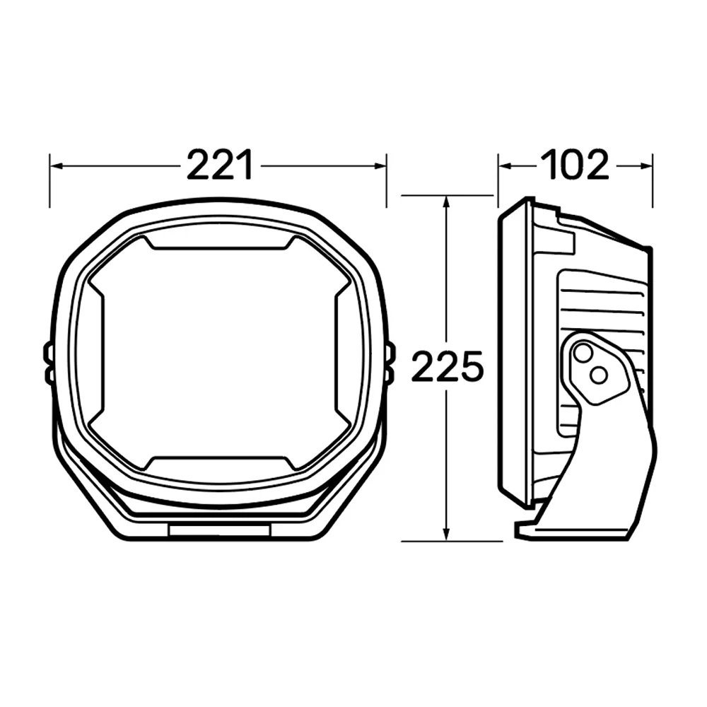 Narva 72185 Pair of 12/24V 9" EX2 Blackout Driving Lights - Image 8